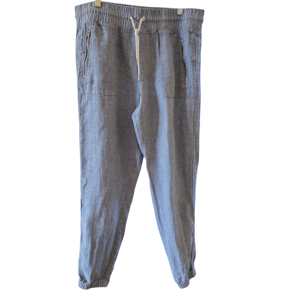Athleta Cabo Linen Jogger‎ in Blue